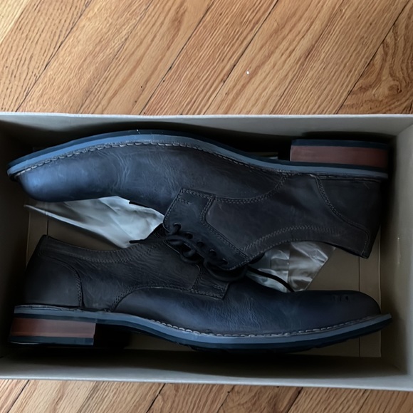 Cole Haan Centre St. Oxford Dark Gull Gray Dress Shoes - Picture 2 of 4